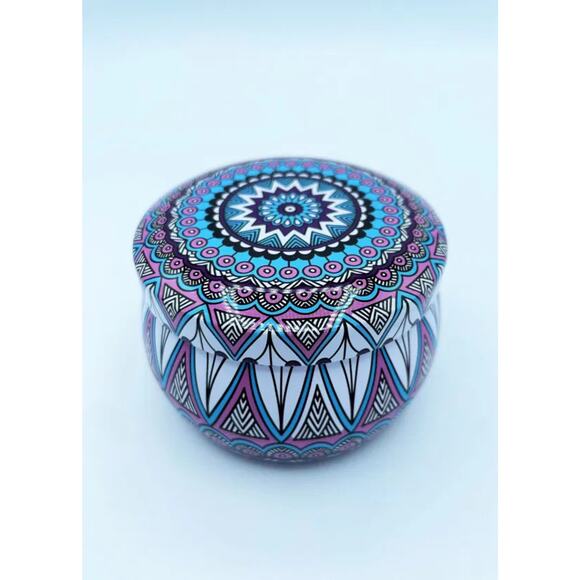 Apple Peach Mango Soy Wax Candle in Tin Jar (6 oz) - Picture 5 of 11